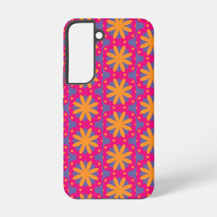 bunte Blumenkreisformen Samsung Galaxy Hülle