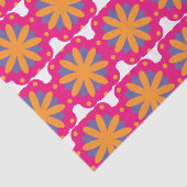 bunte Blumenkreisformen Seidenpapier (Detail)