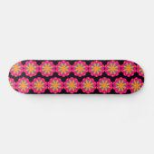 bunte Blumenkreisformen Skateboard (Horizontal)