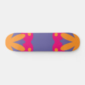 bunte Blumenkreisformen Skateboard (Horizontal)