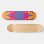 bunte Blumenkreisformen Skateboard (Horizontal)