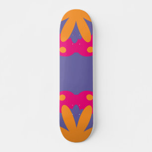 bunte Blumenkreisformen Skateboard