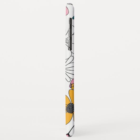 bunte Blumenkunst Case-Mate iPhone Hülle (Hinten/Links)