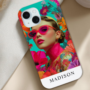 Bunte Blumenkunst-Frau Case-Mate iPhone Hülle