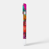 Bunte Blumenkunst-Frau iPhone 15 Hülle (Linke Seite)