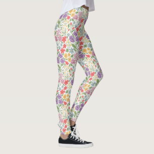 Bunte Blumenleggings Leggings