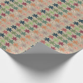 Bunte Blumenmuster Geschenkpapier (Ecke)
