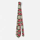 Bunte Blumenmuster Krawatte (Vorderseite)