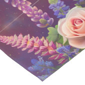 bunte Blumenstrauß Kurzer Tischläufer (Ecke)