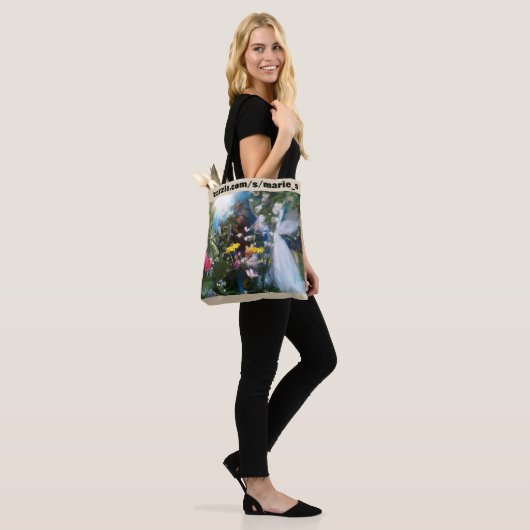 Bunte Blumentasche Tasche (Am Model)
