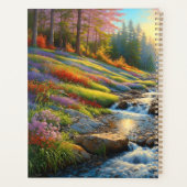 Bunte Blumenwald-Kunst Planer (Rückseite)