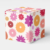Bunte Blüten Großes Muster Geschenkschachtel (Vorderseite)