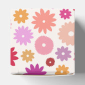 Bunte Blüten Großes Muster Geschenkschachtel (Oben)