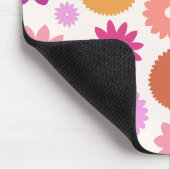Bunte Blüten Großes Muster Mousepad (Ecke)
