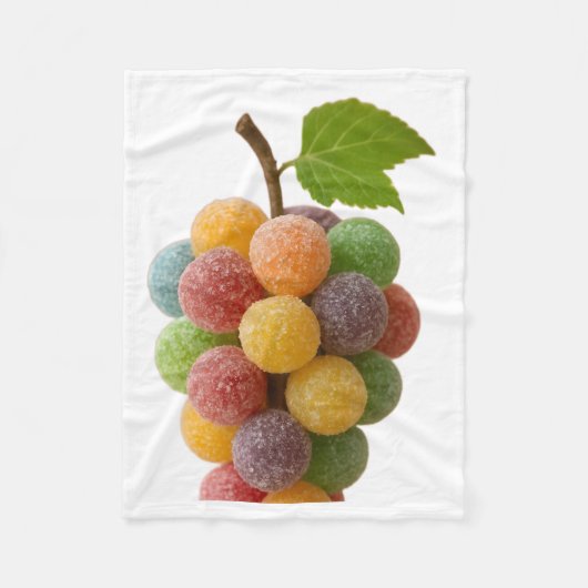 Bunte Bonbons Trauben Decke (Vorderseite)