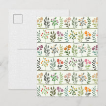 Bunte botanische Rhapsodie Florale Silhouette