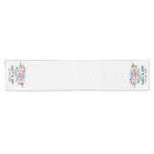 Bunte Bouquet - Save the Date Kurzer Tischläufer (Horizontal)