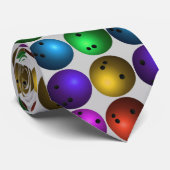 Bunte Bowlings-Ball-Krawatte Krawatte (Gerollt)