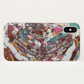 Bunte Brasilien-Karte Case-Mate iPhone Hülle (Rückseite (Horizontal))