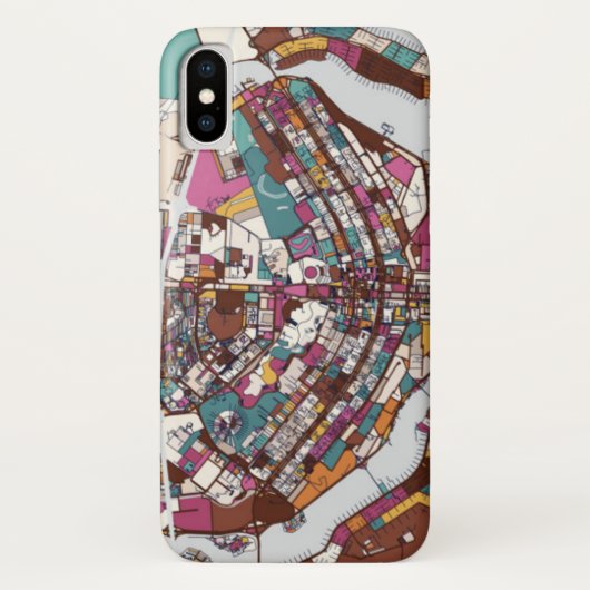 Bunte Brasilien-Karte Case-Mate iPhone Hülle (Rückseite)