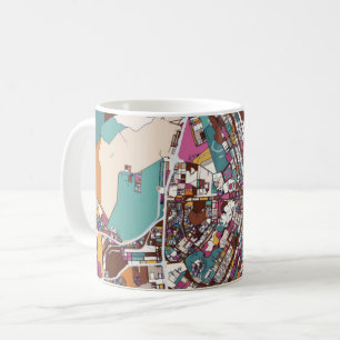 Bunte Brasilien-Karte Kaffeetasse
