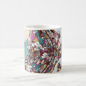 Bunte Brasilien-Karte Kaffeetasse (Mittel)