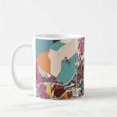Bunte Brasilien-Karte Kaffeetasse (Links)