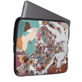 Bunte Brasilien-Karte Laptopschutzhülle (Vorne Rechts)