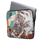 Bunte Brasilien-Karte Laptopschutzhülle (Vorderseite Links)