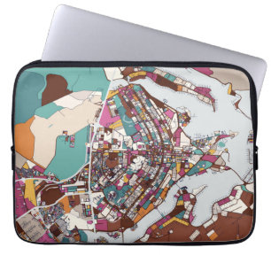 Bunte Brasilien-Karte Laptopschutzhülle