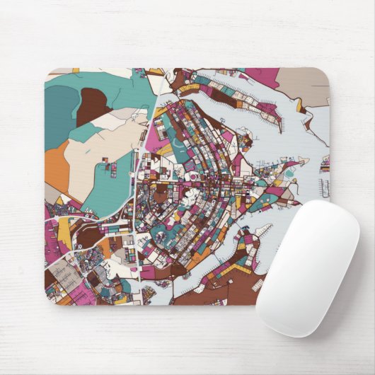 Bunte Brasilien-Karte Mousepad (Mit Mouse)