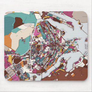 Bunte Brasilien-Karte Mousepad