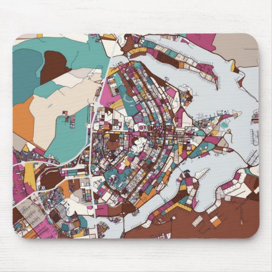 Bunte Brasilien-Karte Mousepad (Vorne)