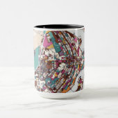 Bunte Brasilien-Karte Tasse (Zentrum)