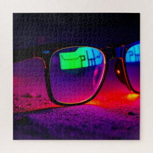 Bunte Brillen Puzzle