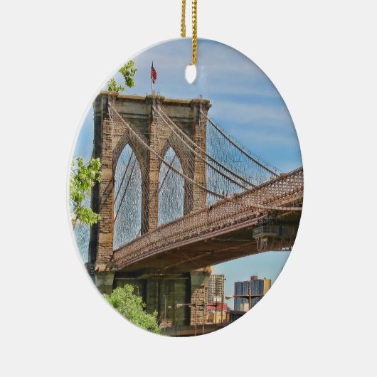 Bunte Brooklyn-Brücke Keramikornament (Rechts)