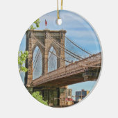 Bunte Brooklyn-Brücke Keramikornament (Links)