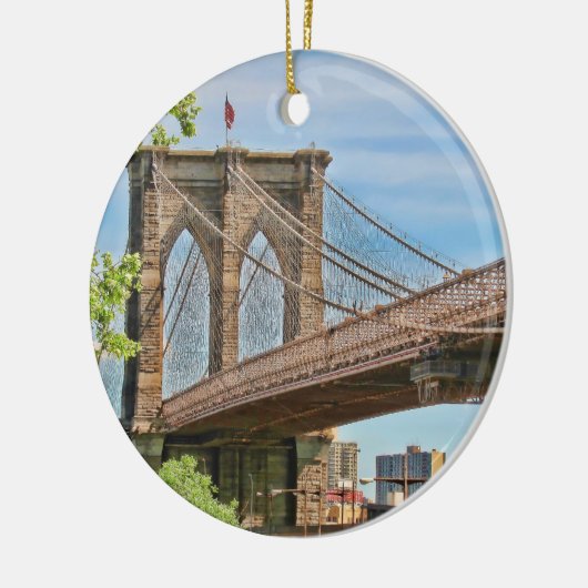 Bunte Brooklyn-Brücke Keramikornament (Links)