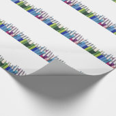 Bunte Bücher Geschenkpapier (Ecke)