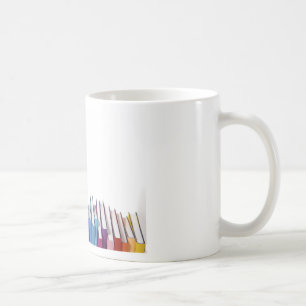 Bunte Bücher Kaffeetasse