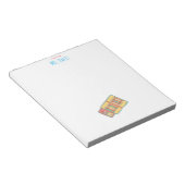 Bunte Buntstift-Palette Kindergarten-Lehrer Notizblock (angewinkelt)