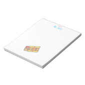 Bunte Buntstift-Palette Kindergarten-Lehrer Notizblock (Rotiert)