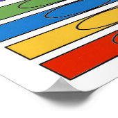 Bunte Buntstifte Poster (Ecke)