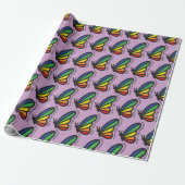 Bunte Butterfly-Autismus Anders Nicht Weniger ASD Geschenkpapier (Ungerollt)