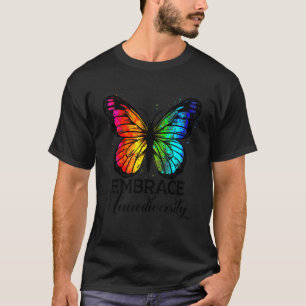 Bunte Butterfly Umarmen Neurodiversität Autismus A T-Shirt