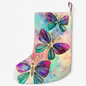 Bunte Butterfly Weihnachts-Strumpf Kleiner Weihnachtsstrumpf (Rückseite)