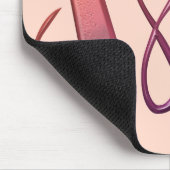 Bunte Calla-Initiale A Mousepad (Ecke)