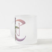 Bunte Calla-Initiale C Mattglastasse (Vorderseite Links)