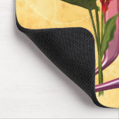 Bunte Calla-Initiale L Mousepad (Ecke)