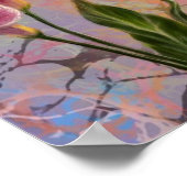 Bunte Calla-Lilien Poster (Ecke)